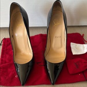Christian Louboutin So Kate-  Black Patent Leather Women's Shoes